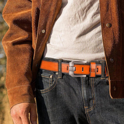 Belt, Men's Needle Buckle Belt, Genuine Leather, Pure Cowhide, Simple Youth Casual Jeans, Men's Pants Belt, Trendy for Young