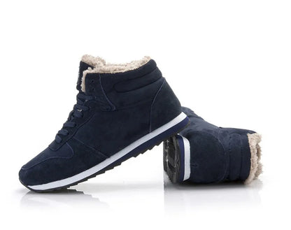 Men Boots Waterproof Winter Boots Men Lightweight Hight Top Leather Shoes Plus 48 No Slip Warm Snow Boots Plush Women Footwear