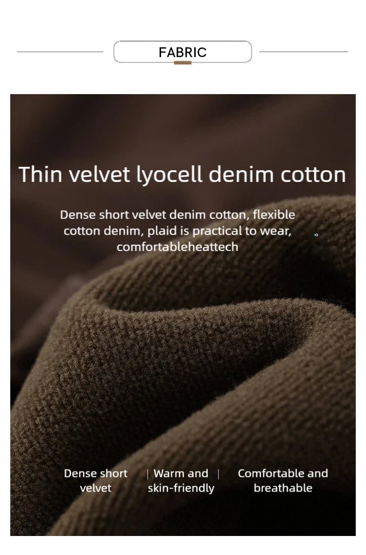 Cotton Jeans 2025 Winter New Solid Color Loose Wide-leg Denim Pant Thicken Warm Versatile Jean Trousers For Ladies 12554073