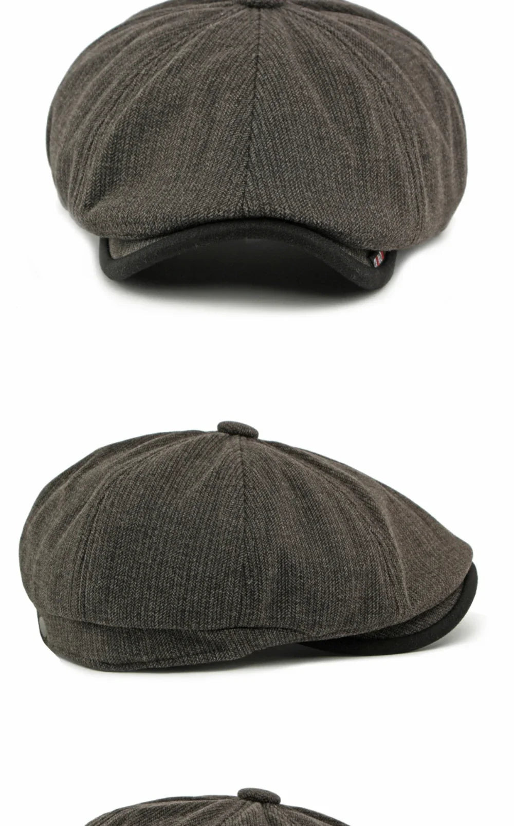 Beret Cap Men Women Autumn Winter Hat Thick Warm Artist Painter Wool Beret Hat Male Female Flat Octagonal Cap Mens Berets