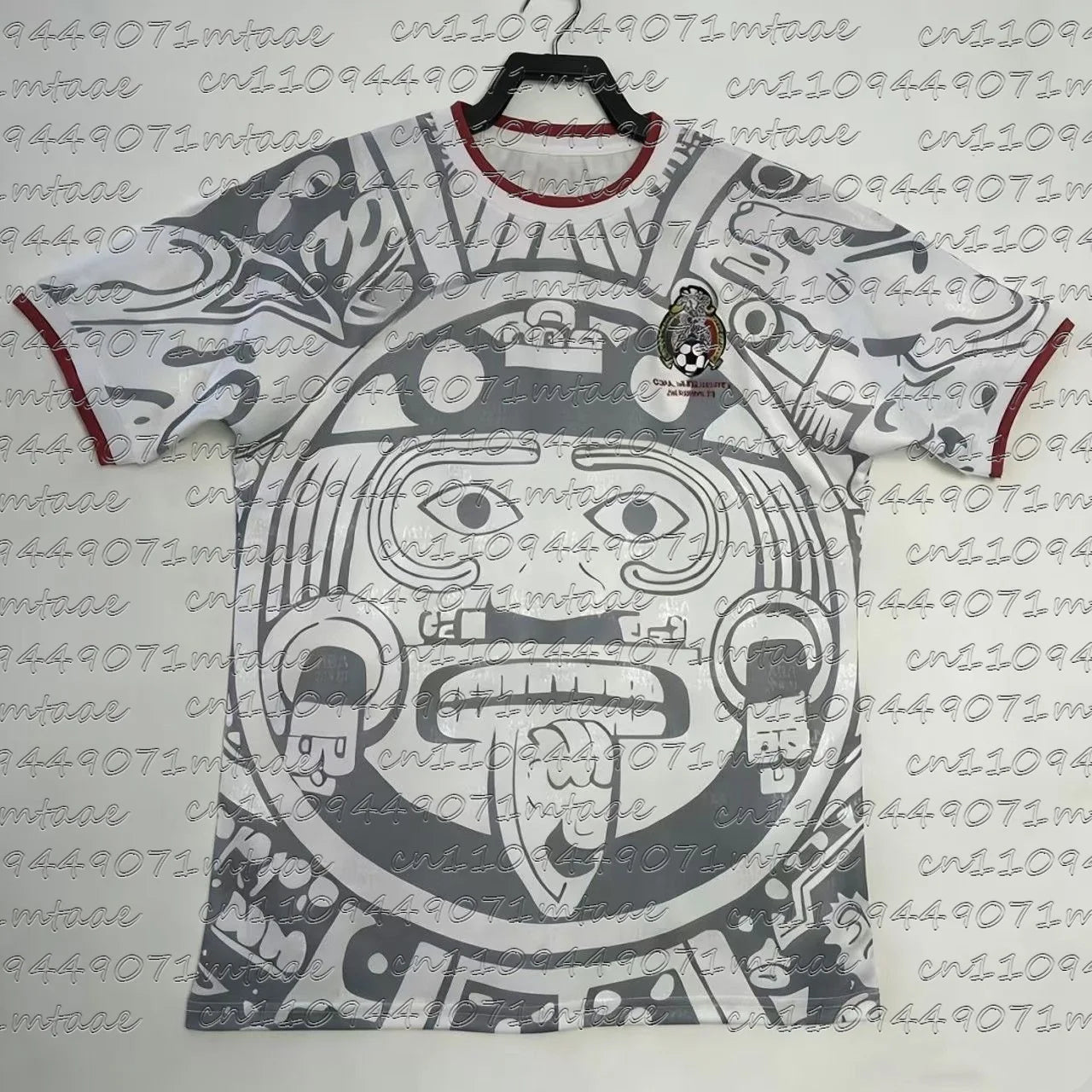 Mexico Aztec Sun Stone 3D Print T-Shirt Green Red National Emblem Breathable Quick-drying Cultural Casual Top