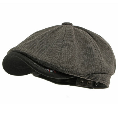 Beret Cap Men Women Autumn Winter Hat Thick Warm Artist Painter Wool Beret Hat Male Female Flat Octagonal Cap Mens Berets