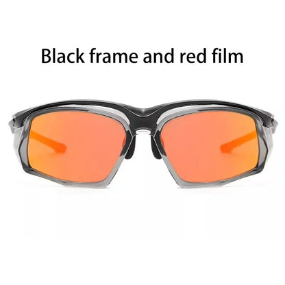 Sports Running Sunglasses Men Mountaineering Wind  Sand TR90 Polarized Sunglasses Safety Eyewear Customizable Prescription