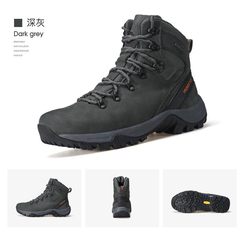 Hiking shoes Men's waterproof hunting Boots Tactical Desert Combat Ankle trekking Boots Male Women warm Leather Sneakers