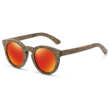 Brand coconut fiber sunglasses Eco-friendly  new wood,made  polarized UV400 protection natural degradation glasses 8242