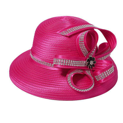 Elegant Cloth Top Hats For Women Cocktail Tea Party Dress Derby Cap Ladies Flower Wide Brim Church Fedora Black Cloche Hats