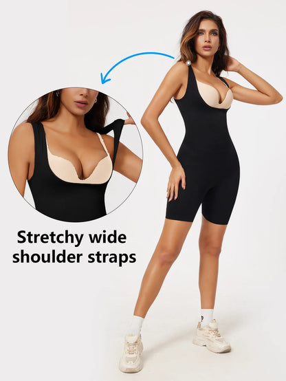 Women's One-Piece Tight Buttocks Control Lifting Shaping Shapewear Bodysuit Device High Waist Training Tight Fitting Clothing