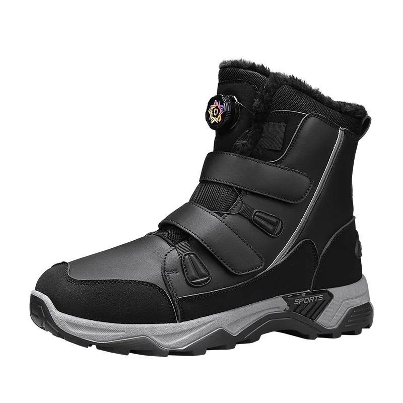 Men's Waterproof Snow Boots Midsole Warm Winter Outdoor Shoes With Slip Resistant Abrasion Resistant Outdoor Boots Men