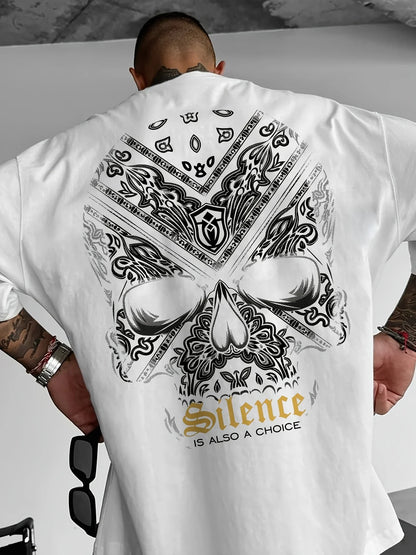 Personalized Dark Letter Print 100% Cotton Men Woment T-shirt Summer Autumn Daily Outdoor Sports Party Casual Loose Short Sleeve