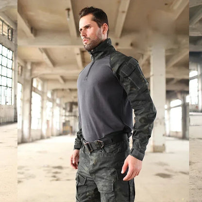 Multicam TRU 1/4 Zip Combat Pants Multicam Arid 65/35 Poly Cotton Ripstop Combat Pants MCA Frog Suit Pants