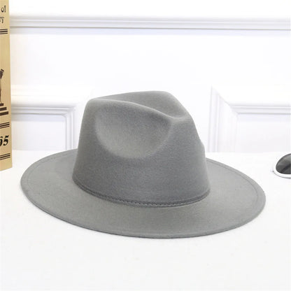 Women Fedora Hat Autumn Winter Luxury Men Top Hats Trendy Formal Wedding Decorate Black Green Panama Cap New Sombreros De Mujer