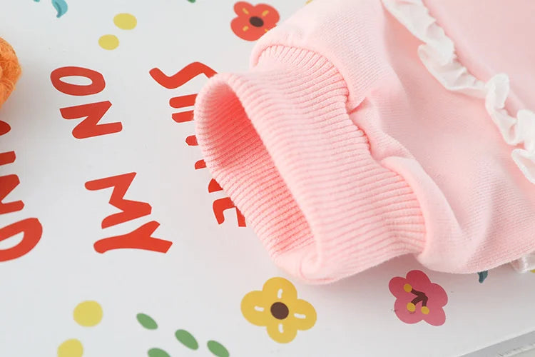 New Spring Autumn Baby Clothes Suit Children Girls Fashion Cartoon T-Shirt Pants 2Pcs/Set Toddler Sports Costume Kids Tracksuits