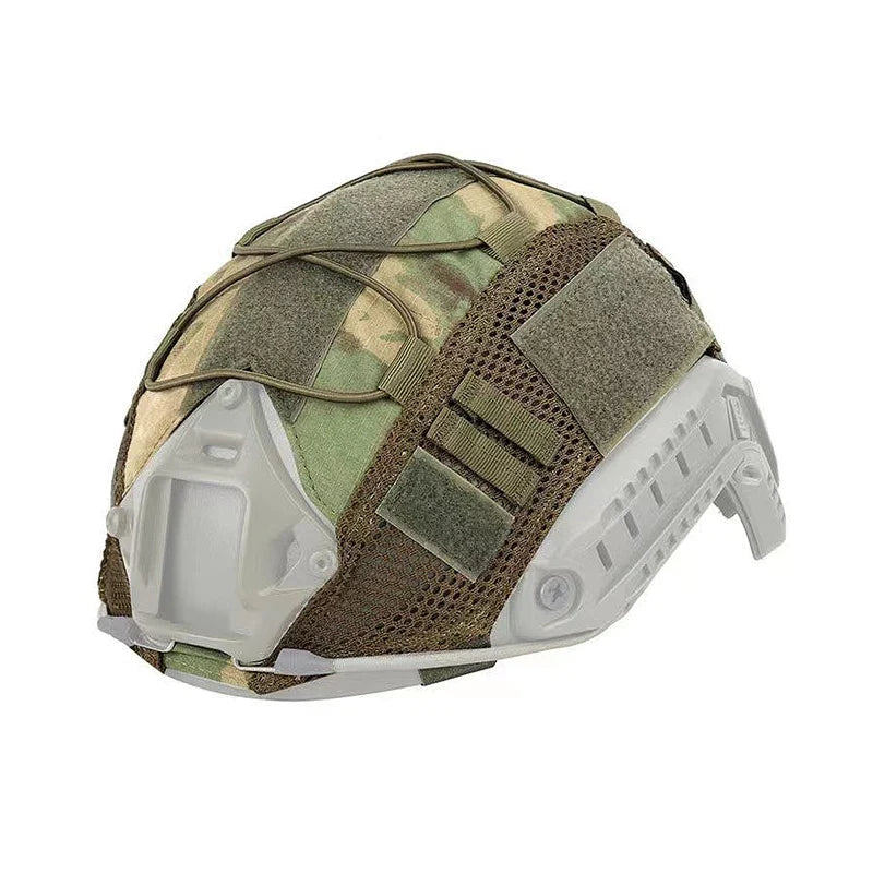 BOOIU Tactical Helmet Cover Cloth for Airsoft Fast Helmet with Velcro Hunting CS Camo Safety Helmet Cloth-Without Sport Helmet