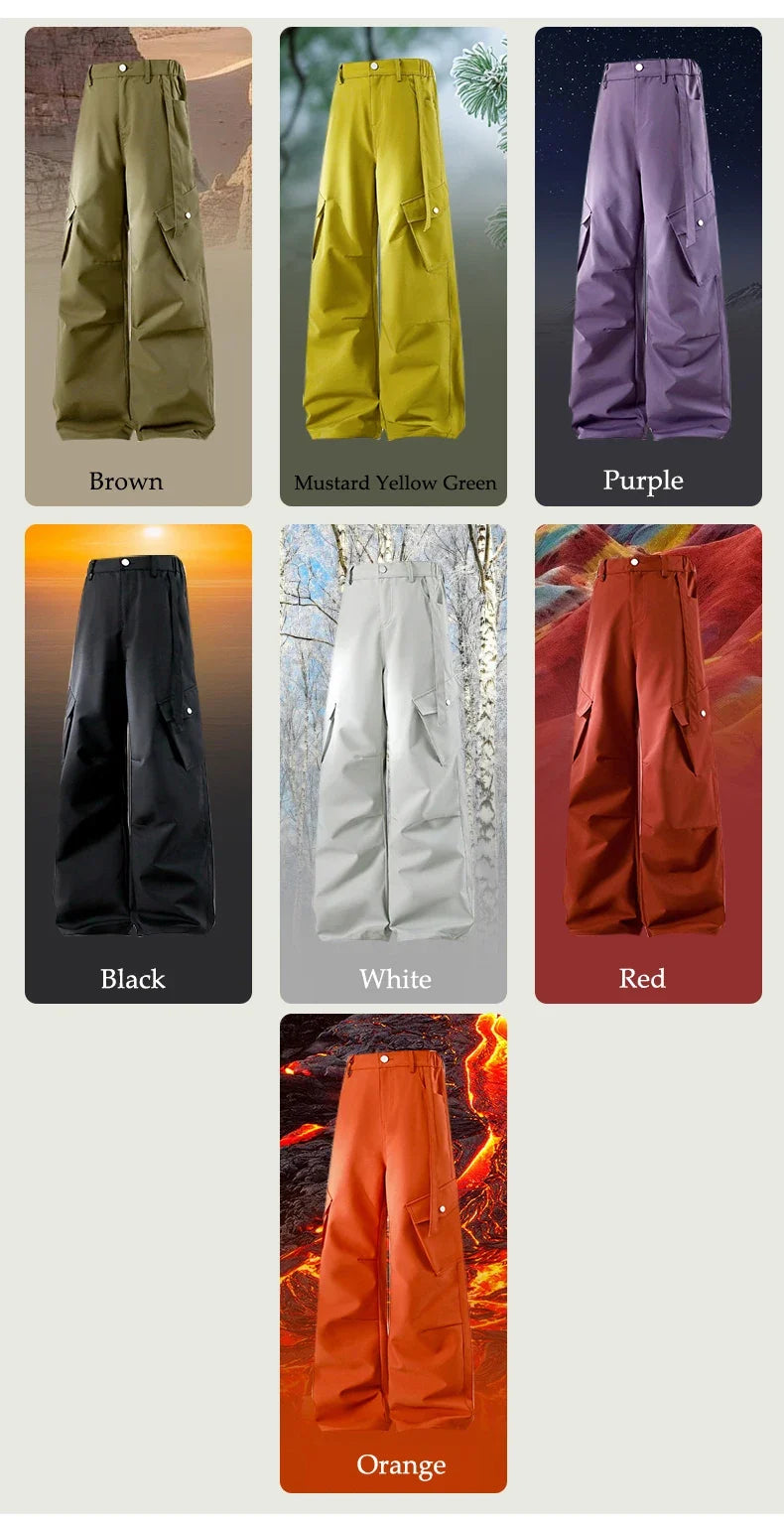 Outdoor Hiking Pants Woman 3 In 1 Removable Fleece Waterproof Camping Trousers Winter Large Pocket Windproof Cycling Travel Pant