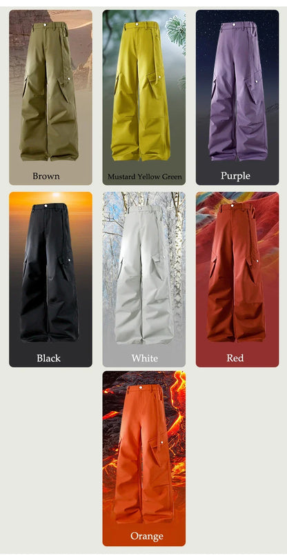 Outdoor Hiking Pants Woman 3 In 1 Removable Fleece Waterproof Camping Trousers Winter Large Pocket Windproof Cycling Travel Pant