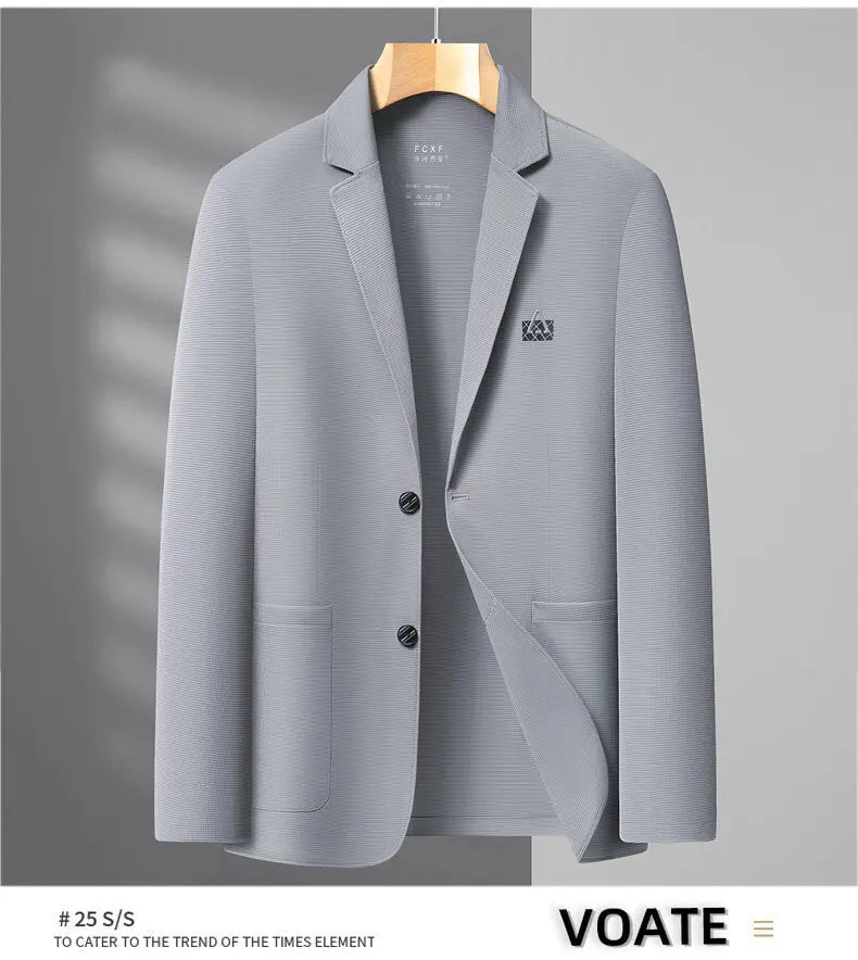Blazer Summer Men's Casual Fashion Korean-style Business Solid Color Breathable, Lightweight and Sun-protective Clothing Blazer