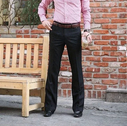 Brown Plus Big Size Male Suit Trousers Straight Men's Summer Pants Up Elegant 2025 Korean Style Clothes Classic Reviews Many