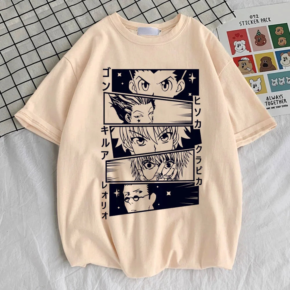 Hunter x Hunter t-shirt women kawaii harajuku  aesthetic anime Breathable Gothic t-shirt Comfortable aesthetic anime Grunge Punk