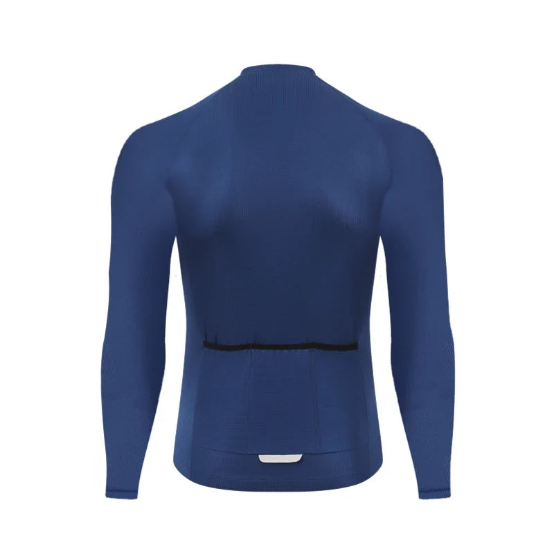 Cycling Jersey Long Sleeve Bubble Mesh Man cycling maillot Sports Breathable Reflective strip back pocket cycling jersey Darevie