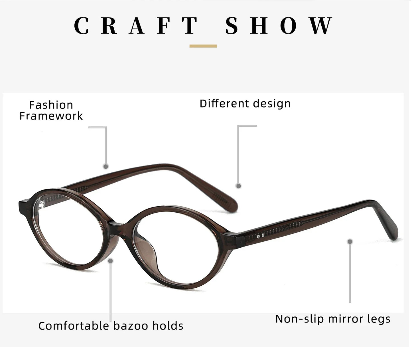 Simple Geometric Oval Small Frame Retro Design Women's Polarized Sunglasses UV Protection Customizable Prescription K9142