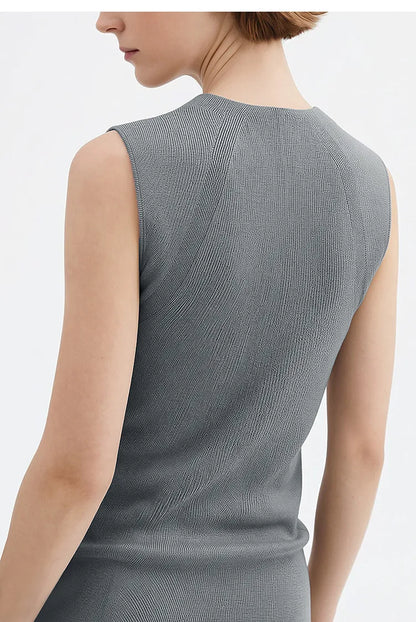 Women's Tank Top 2026 Summer New Round Neck Basic Solid Color Cami Slim Fit Versatile Sleeveless Vest Top female 12642039