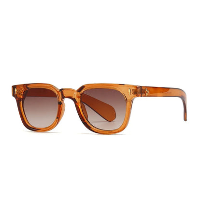2026 Luxury Square Men Wmen Sunglasses Fashion Gradient Driving Shades Eyewear Vintage Green Trendy Rivets Sun Glasses UV400