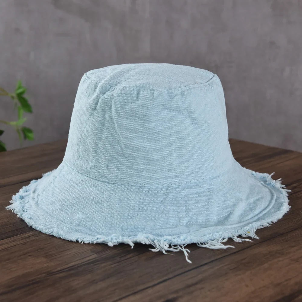 Wholesale New Bob Summer Bucket Hats Reversible Men Ladies Cotton Outdoor Sports Pull Up Fashion Panama Sun Hat Gift Wine Party