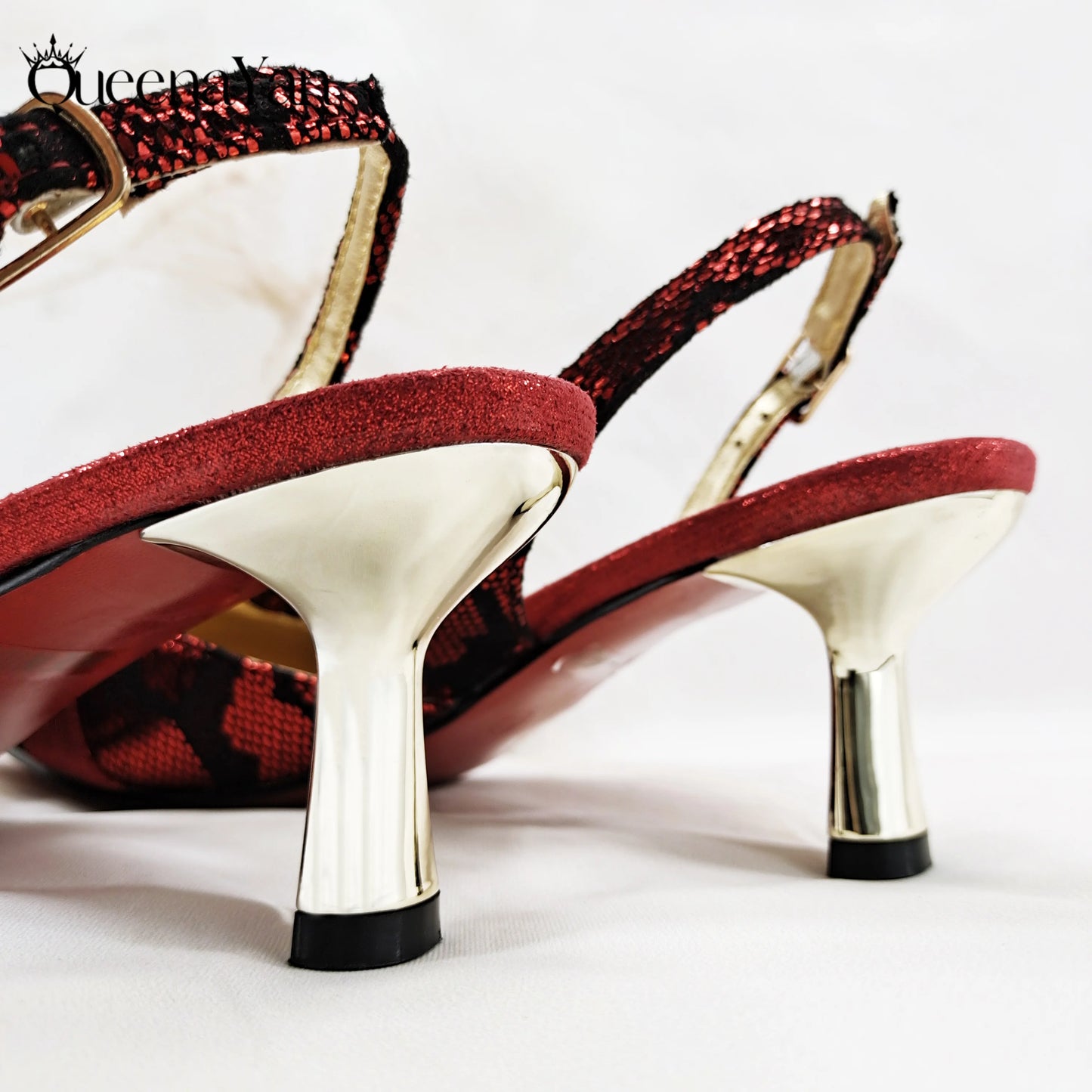 2025 Wine Colour Wedding Women High Heels for Italian Design Shoes and Bag Rhinestone Decorate Pointed-Toe Gorgeous Parties