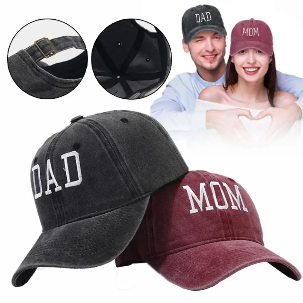 Fashion Women Men Hat Sport Visors Snapback Cap DAD MOM Embroidery Cotton Baseball Cap Sun Hat Breathable Outdoor Caps