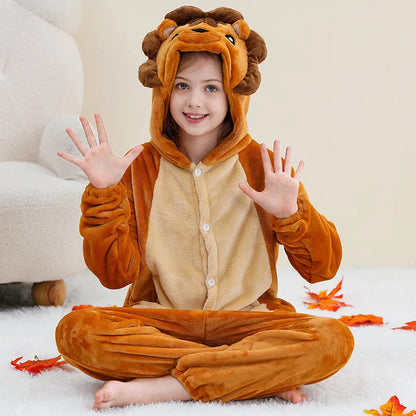 Capybara Anime Cosplay Costumes Kids Animal Cartoon Jumpsuit for Children Halloween Christmas Girls Boys Hooded Pajamas Onesies