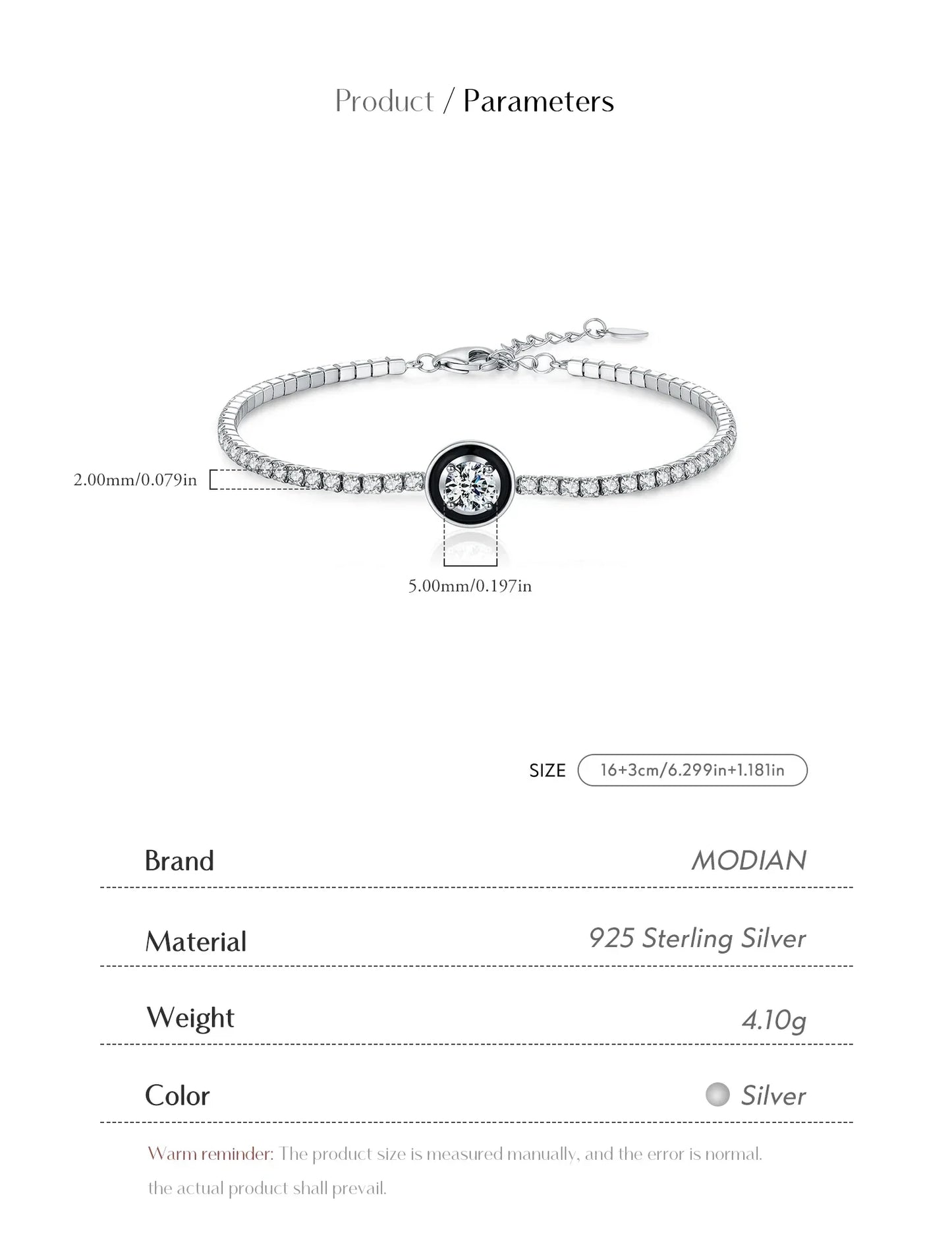 925 Sterling Silver Shinning Stackable Bracelets Stars Geometric Heart Water Drop CZ Tennis Bracelets For Women Jewelry