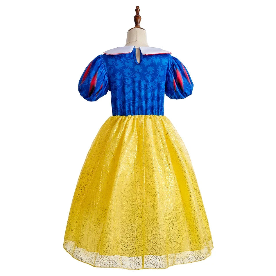 Girls Halloween Belle Dresses Girl Snow White Dress Kids Christmas Carnival Cosplay Clothes Children Princess Costumes