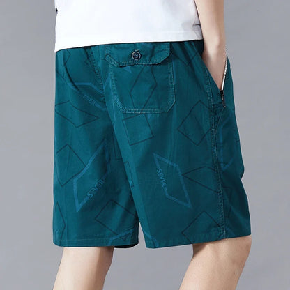 Summer Men's Beach Shorts Loose Casual Sports Jogger Shorts Big Size 6XL Man Print Shorts Swimsuit Quick Dry  Board Shorts
