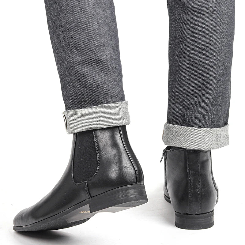 Size 7~13 Men Chelsea Boots  Ankle Boots soft leather Men Boots