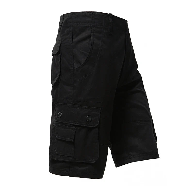 Men's Cargo Shorts Big Size Sports Knee Shorts Classic Short Pants Streetwear Hip Hop Straight Loose Pants