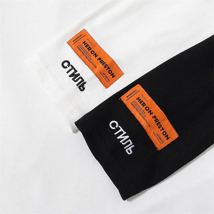 Black White Classic Letters Embroidery T-Shirt Men Women Simple Oversized Best Quality T Shirt Tops Casual Fashion Tees