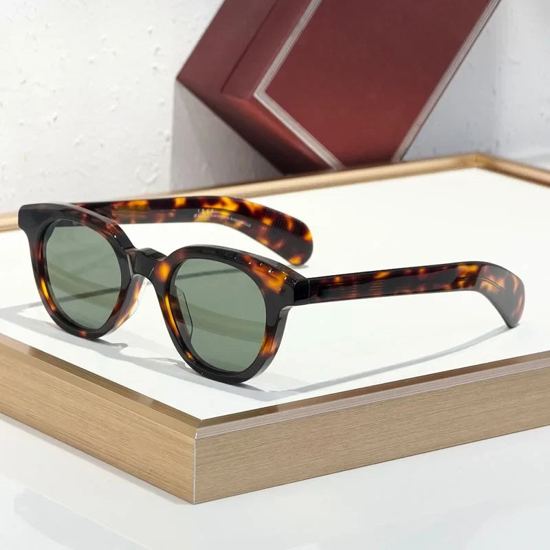 1948 Luxury Classical Sunglasses Men Thick Acetate Oval Brand Design Fashion Street High Quality UV400 Optical Glasses With Case