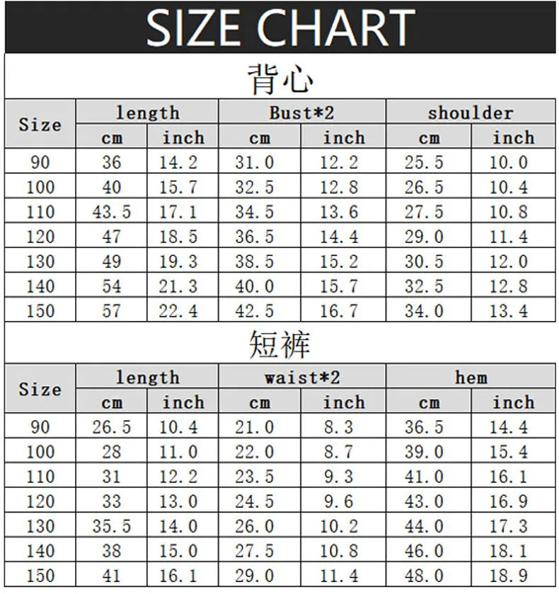 Summer Kids Clothes Sets Boys Sport Vest Shorts Two Piece Suit Girls Fashion Outfits Children's Breathable Sleeveless Tops Set