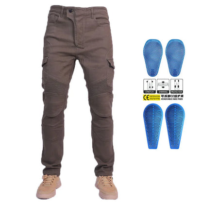 Motorcycle Jeans Pantalones Motocicleta Hombre Featherbed Jeans Standard Version Car Ride Trousers Pant Summer Riding