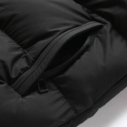 Mens Vest Jacket Warm Sleeveless Jackets Winter Waterproof Zipper Coat Autumn Stand-up Collar Casual Waistcoat Brand Clothing