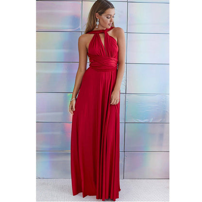 Sexy Women Multiway Wrap Convertible Boho Maxi Club Red Bandage Long Dress Party Bridesmaid Infinity Robe Longue Femme