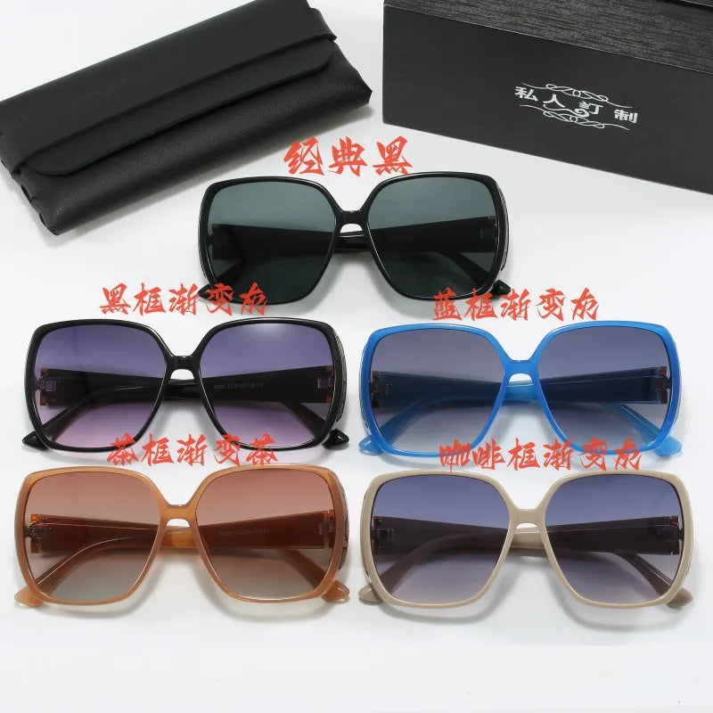 2025 New Vintage Oversized Square Polarized Sunglasses Women New Fashion Gradient Sun Glasses Men Driving Eyewear UV400 Shades
