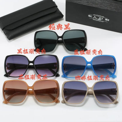 2025 New Vintage Oversized Square Polarized Sunglasses Women New Fashion Gradient Sun Glasses Men Driving Eyewear UV400 Shades