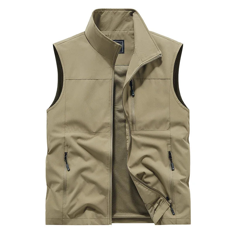 2024 Outdoor Casual Vest For Men Large Pocket Fashion Coat High Quality Design Hot Street Wear Vest For Men