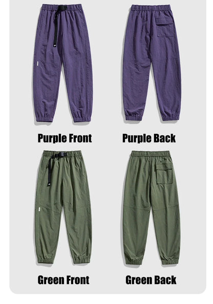 Men Waterproof Pant Autumn With Belt Hiking Trousers Breathable Mountaineering Pant Multi-pocket Camping Fishing Sport Trousers