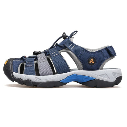 Summer Outdoor Sandals for Men Breathable Hiking Shoes Water Beach Mens Sandals Camping Climbing Aqua Sneaker HT-710445A