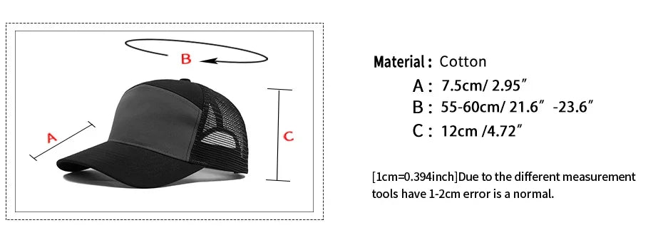 Summer 7 Panel Baseball Cap Fashion Hip Hop Mesh Caps Men Truckers Hat Visor Hardtop Snapback Women Unisex Cool New Brand