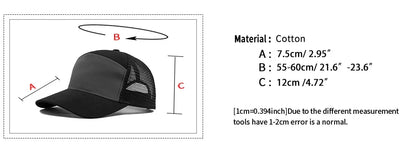 Summer 7 Panel Baseball Cap Fashion Hip Hop Mesh Caps Men Truckers Hat Visor Hardtop Snapback Women Unisex Cool New Brand
