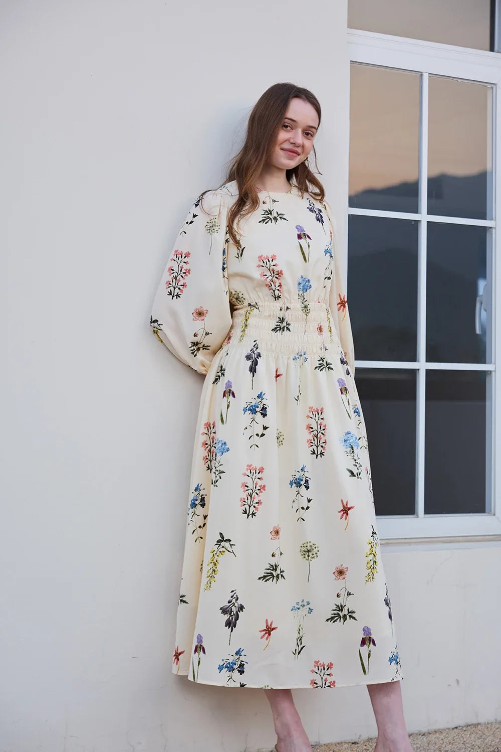 AP SS26 Women Smock Floral Dress Sweet Style