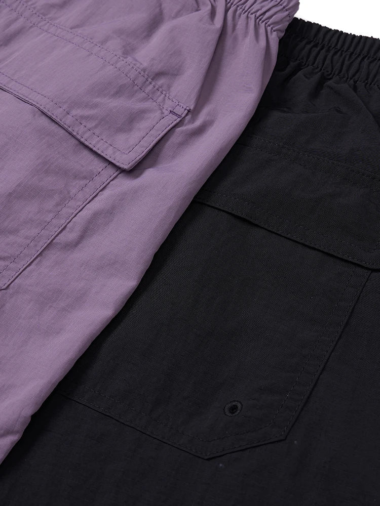 2026 Summer New  Oversize【Short Length】 Outdoor Board Shorts Men Casual Drawstring Elastic Shorts